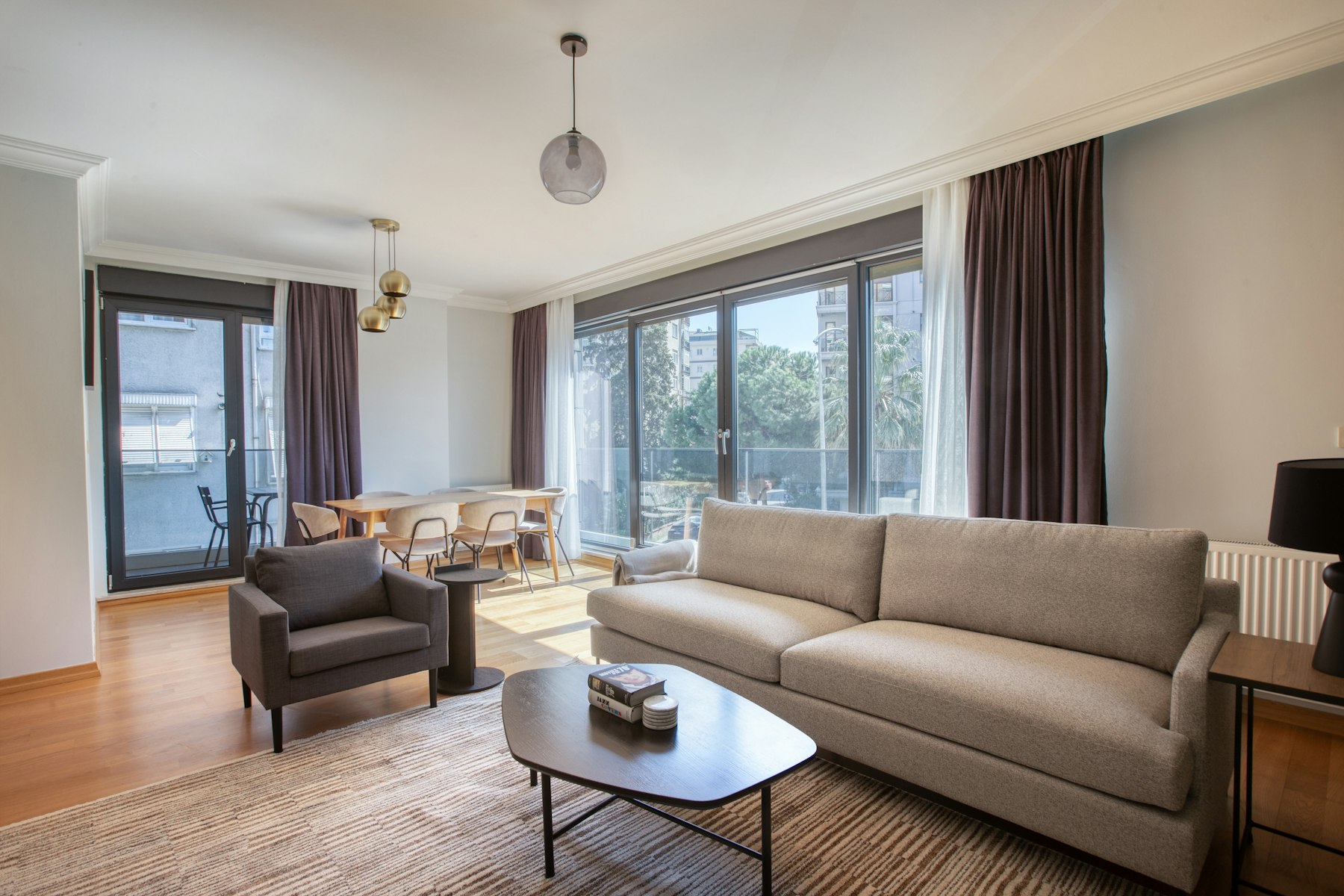 Contemporary residential interior, outcome of a real estate project
